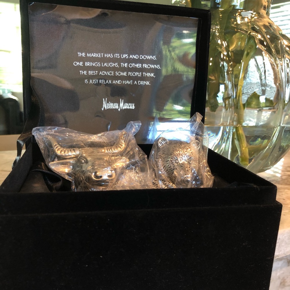 Neiman Marcus Bull and Bear wine stoppers